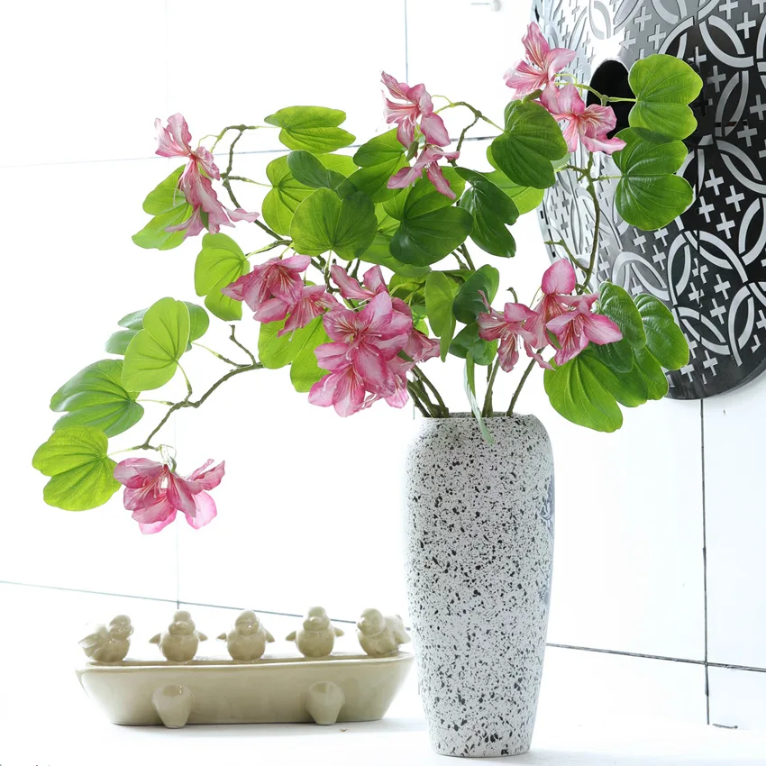 1 PCS Artificial Bauhinia Silk Flowers Home Decor Garden Decoration Gift F1125