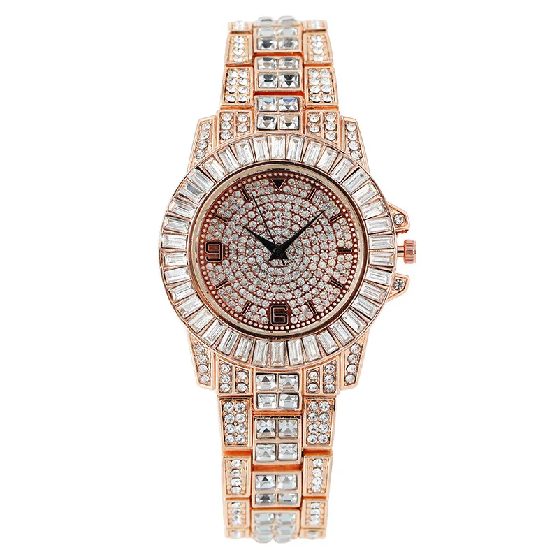 Fashionable diamond inlaid full diamond women's watches, women's watches, quartz watches, in stock