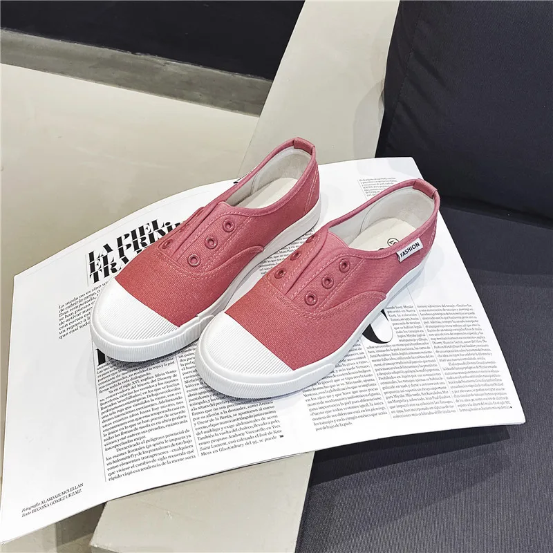 

Fashion Sneakers Women Canvas Shoes Promotion Vulcanize Shoes Woman Shoes Flats Casual Loafers Slip-on Ladies Student Trainers