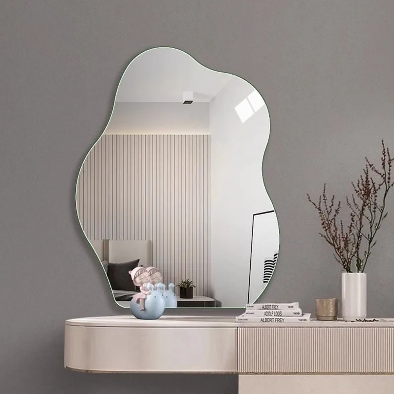 Dresser makeup mirror intelligent LED cloud mirror special-shaped vanity high definition explosion-proof ins wall-mounted
