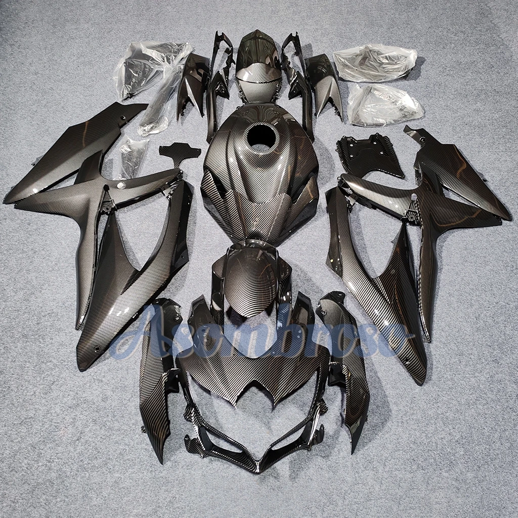 Hot sales Carbon Fibre ABS Full Fairings kit fit For GSXR 600 750 2008 2009 K8 GSXR600 GSXR750 08 09 10 Bodywork Fairing set