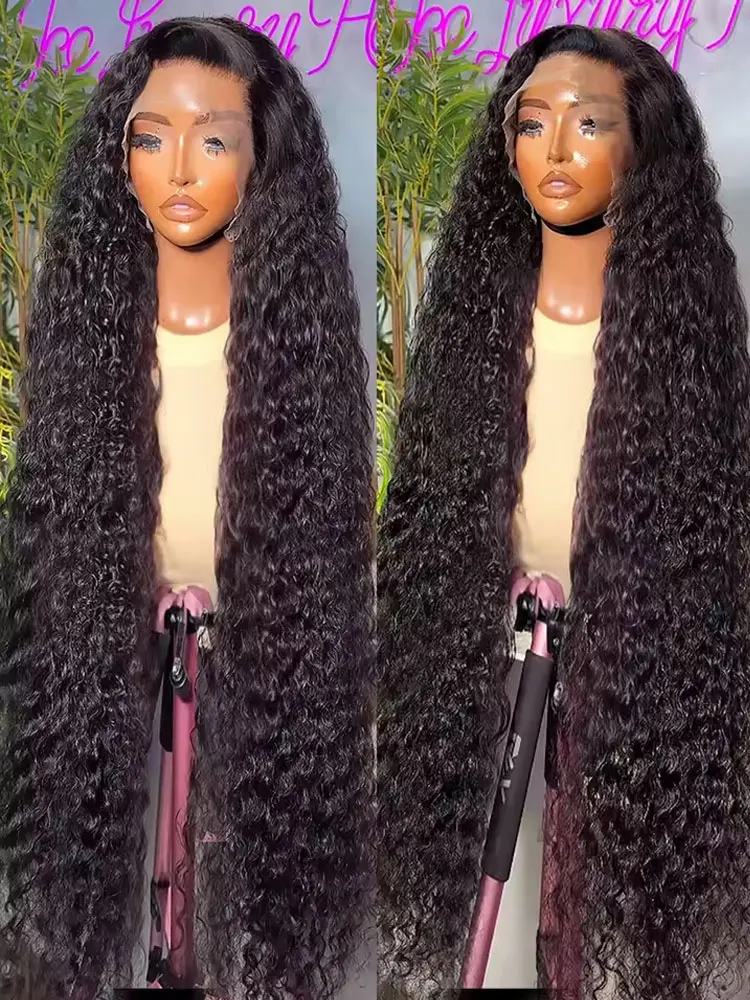 250% Hd 13x6 Curly Lace Front Human Hair Wigs Brazilian 40 42 Inch 13x4 Deep Wave Lace Frontal Wigs 5x5 Wear Go Glueless Wigs