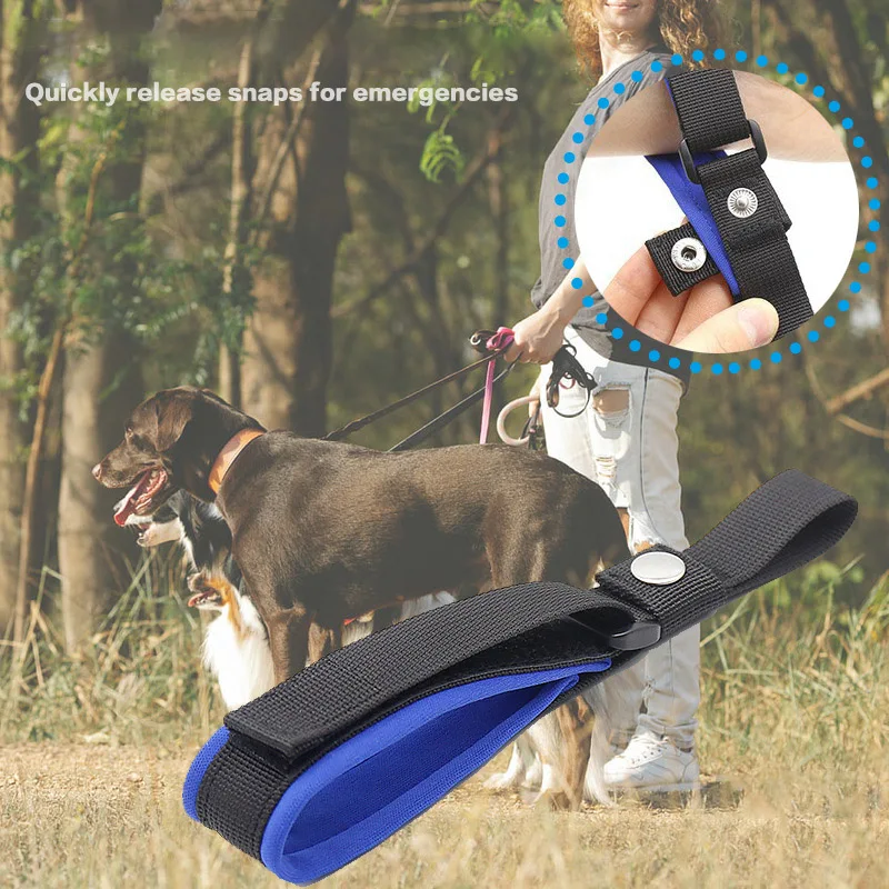 Adjustable Dog Leash Wrist Strap Portable Anti-drop Exploring Trails Daily Training Hands Free Short Dog Leash Dogs Accessories