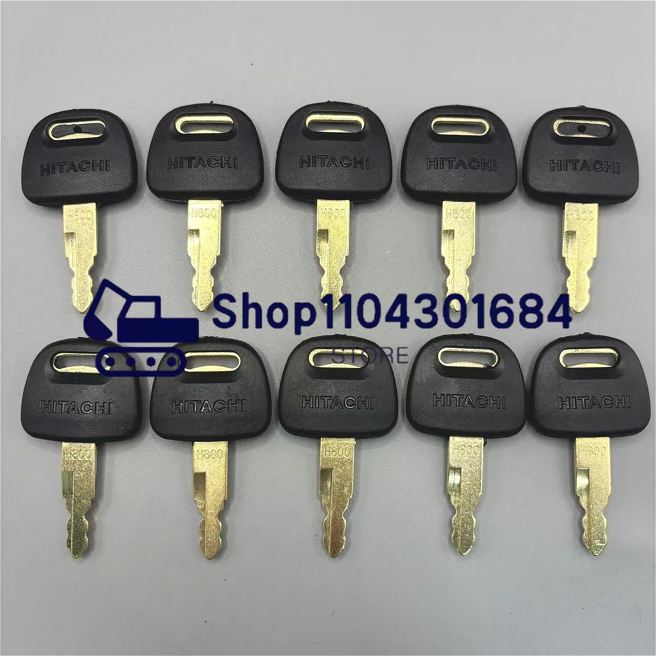 10 PCS H800 Heavy Equipment Excavator Ignition Key for Hitachi ZAX EX60 EX70 EX120 EX200 ZAXIS Grab BU0028 High Quality