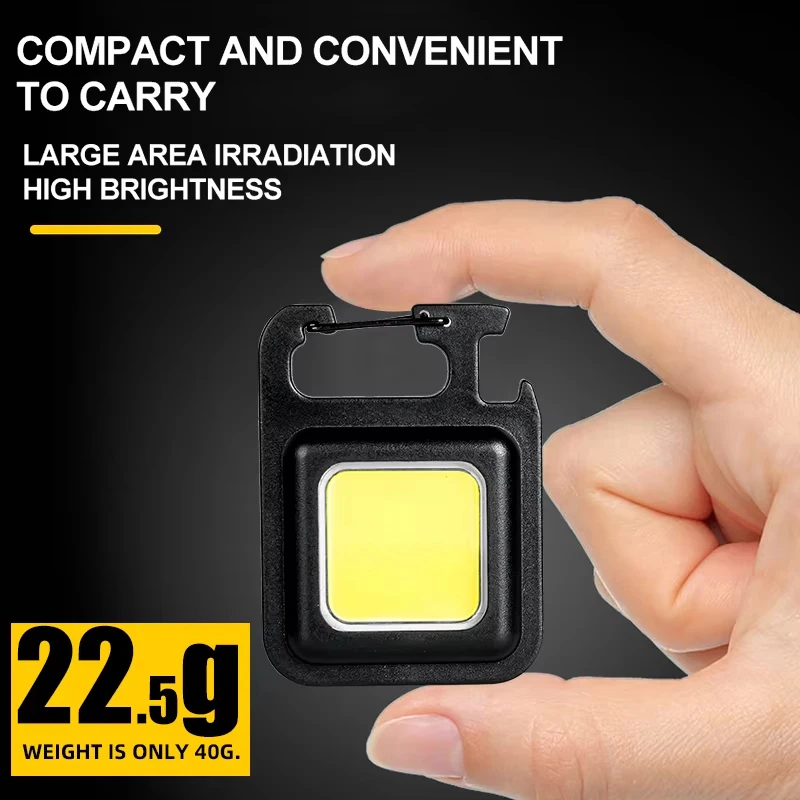 Mini LED Magnetic Flashlight USB C Rechargeable 3 Modes For Outdoor Hiking Fishing Camping Supplies Pocket Work Light Spotlights