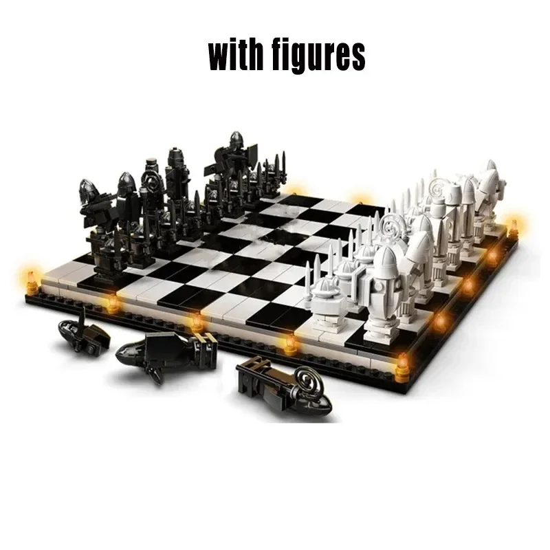 MOC Wizard’s Chess Model FIT 76392 Bricks DIY Toys for Chilren Gift Decoration