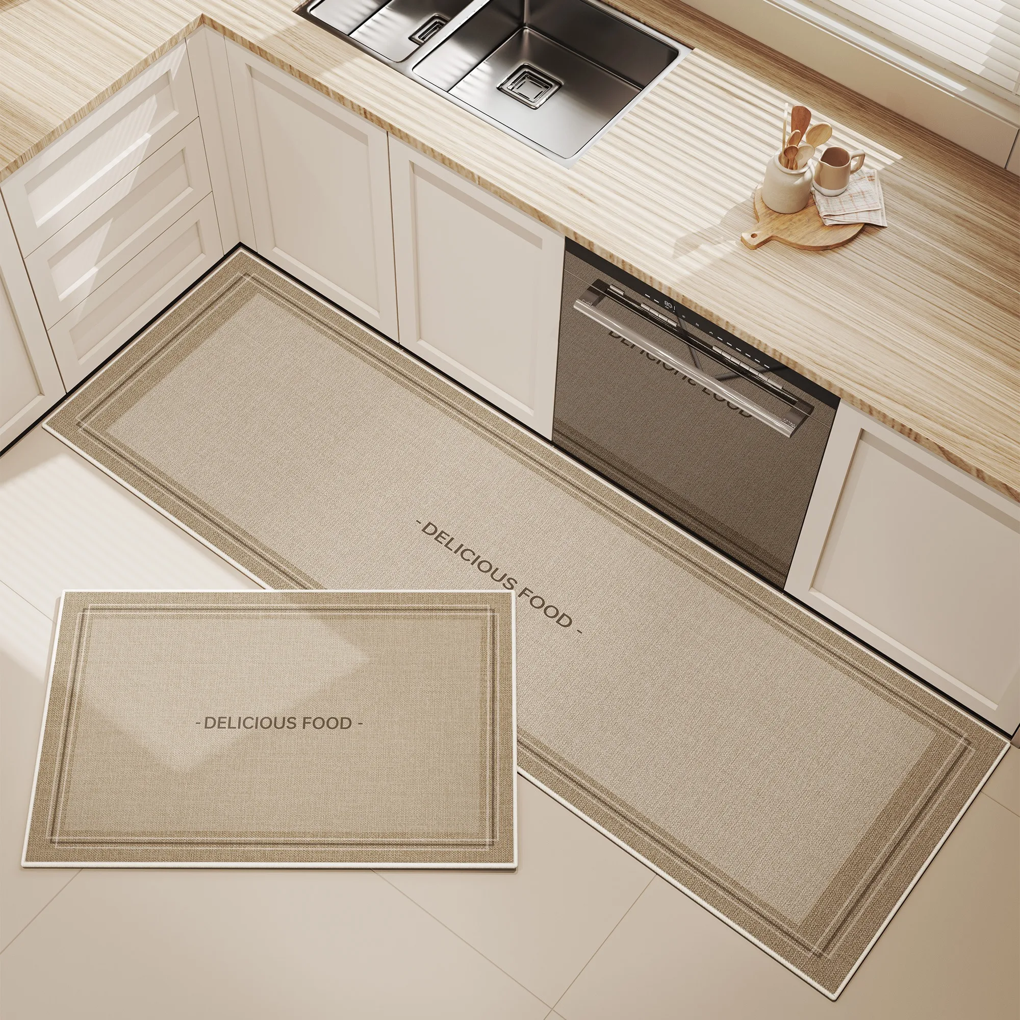 

Kitchen Floor Mat Long Rug Non-slip Carpet Simple Printing Home Decor Anti-slip Foot Mats Wear-resistant 주방바닥매트 Alfombra Cocina