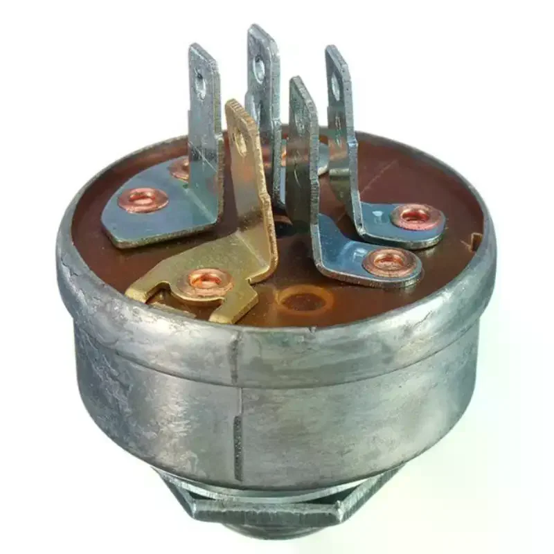 Lawn Mower Ignition Starter 5 Spade Terminal Engine Starter Switch Switch with Key for 725-0267 725-0267A 925-0267 925-0267A