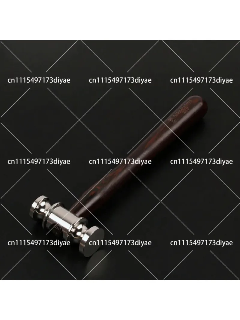 Food Grade 316 Stainless Steel Round Head Hammer with Wenge Handle Jewelry Goldsmith DIY Hand Tool