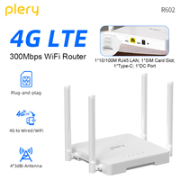 4G CAT4 AX300 WiFi6 Router For Outdoor IP Camera/CPE 300Mbps LTE Type-C/DC Power 2*5dBi Dual Antenna Support 16 Devices