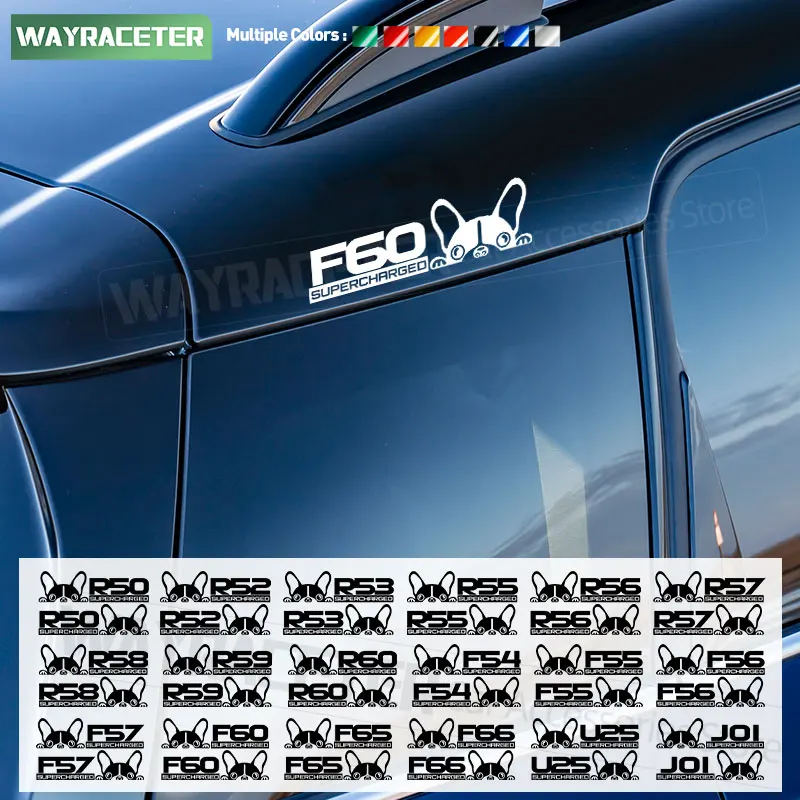 

2 Pcs Funny Car Sticker Window Fender Decal For MINI Cooper JCW R56 F56 SE J01 F65 F66 F67 R60 R50 R53 F60 F54 U25 R58 R55 F55