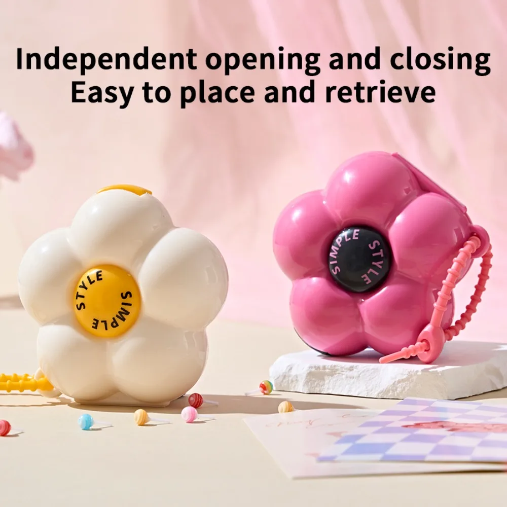 Hot Sale Flowers Storage Box Pendant Dopamine Waterproof Jewelry Case Plastic Multi-function Medicine Box Pills