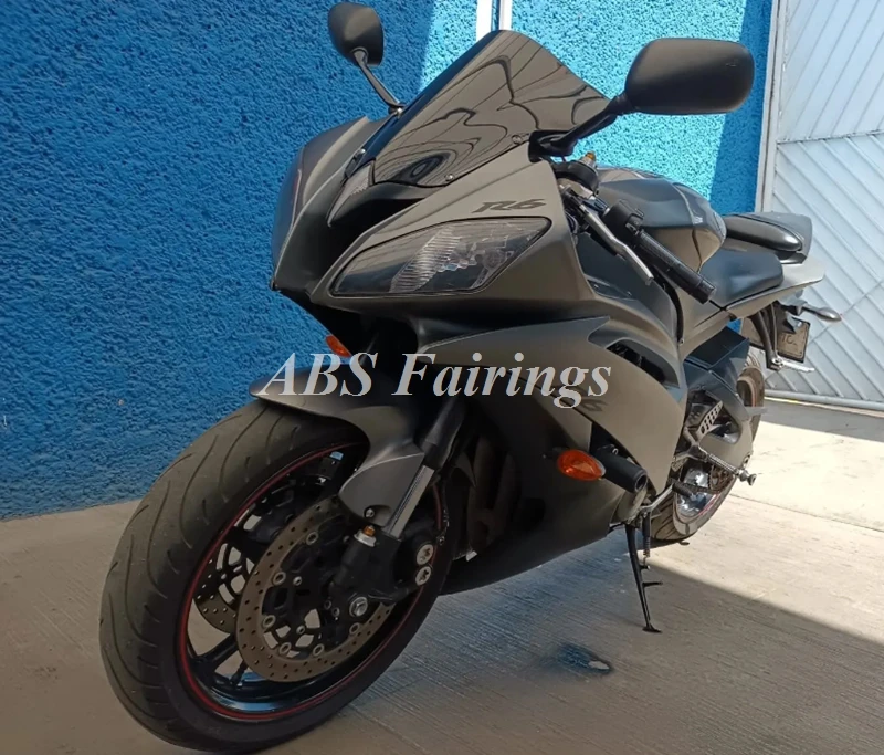 

4Gifts New ABS Fairings Kit Fit For YAMAHA R6 2008 2009 2010 2011 2012 2013 2014 2015 2016 Bodywork Set Black Grey Matte