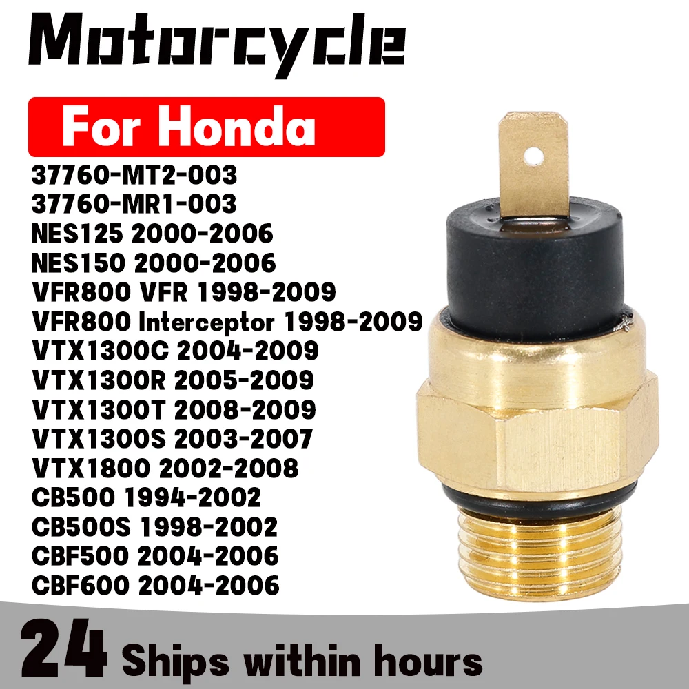 Radiator Fan Thermo Detect Switch for Honda CB400F CB400 CB400SF VTEC NT650 GT VF1000R Interceptor VF700F VTX1300C 37760-MT2-003