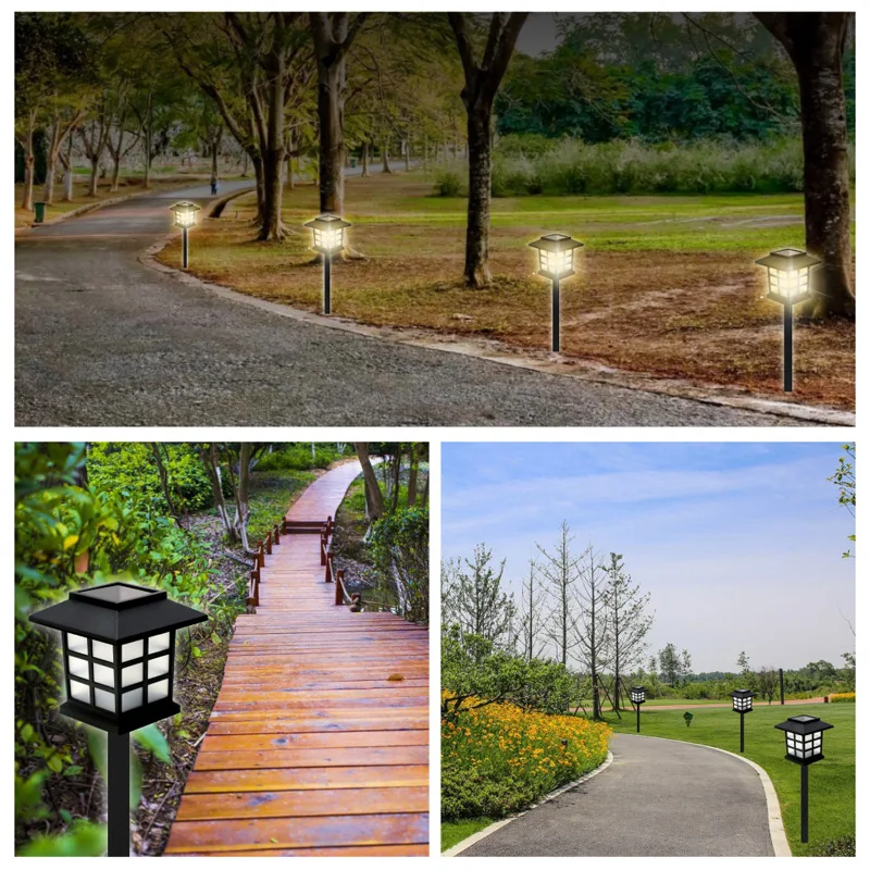 8 Pack Solar Pathway Lights Outdoor Waterproof LED for Garden Yard Patio Walkway Driveway Landscape Lawn Lamp Auto On Decor