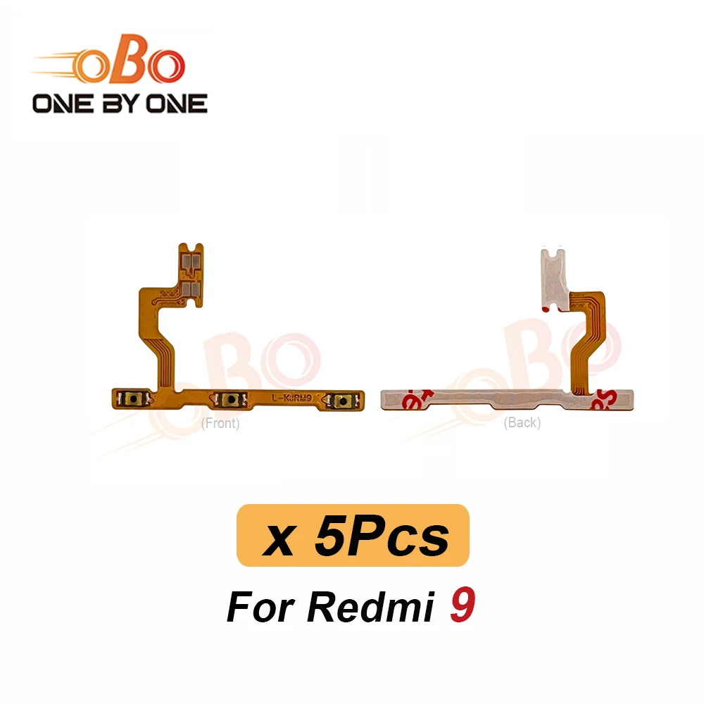 5Pcs Power Switch On Off Volume Side Button Key Flex Cable For Redmi 8 9A 9C 9T 10A 10C 10X 10 4G 5G Power Flex Replacement
