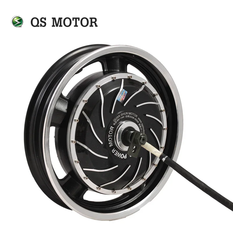 

QS Motor 16inch 4kW 273 40H V3 48V-72V Brushless DC Electric Scooter Motorcycle Hub Motor