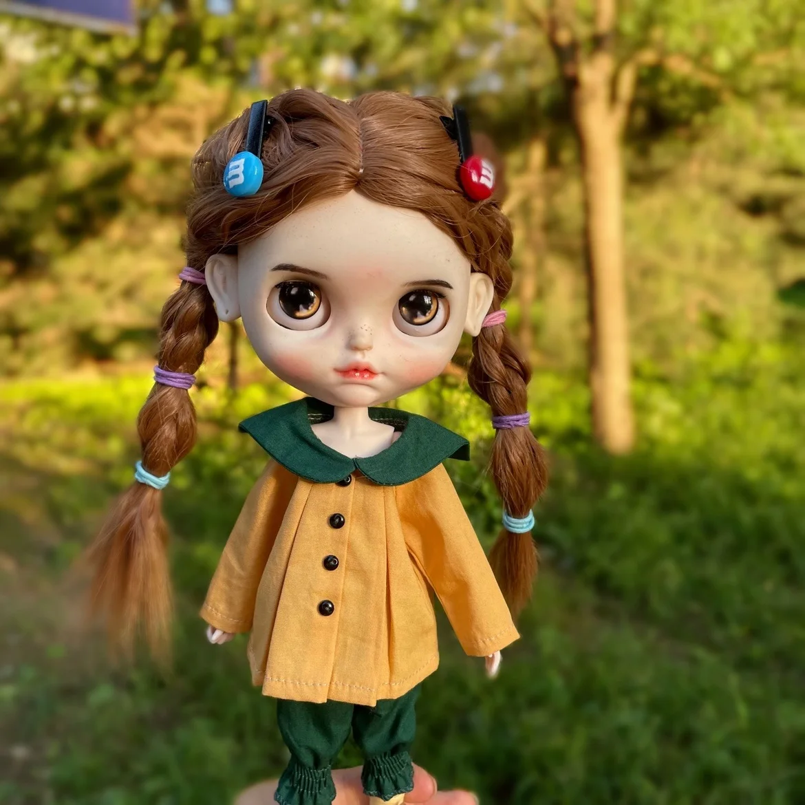 

Костюм из двух предметов: Детская рубашка и брюки (подходит для Pullip,Ob24, Licca, ICY, jerfish, 1/6 Doll)479484