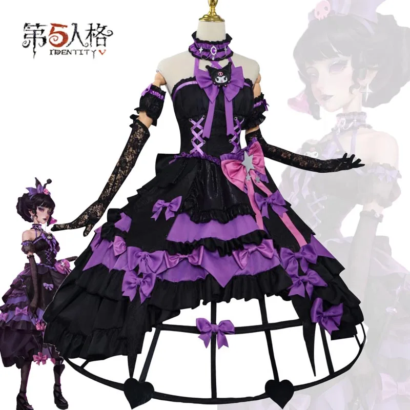 

Game Identity V Cosplay Costume Bloody Queen Mary Gothic Lolita Long Dress Suits Headwear Women Halloween Party Carnival Outfits