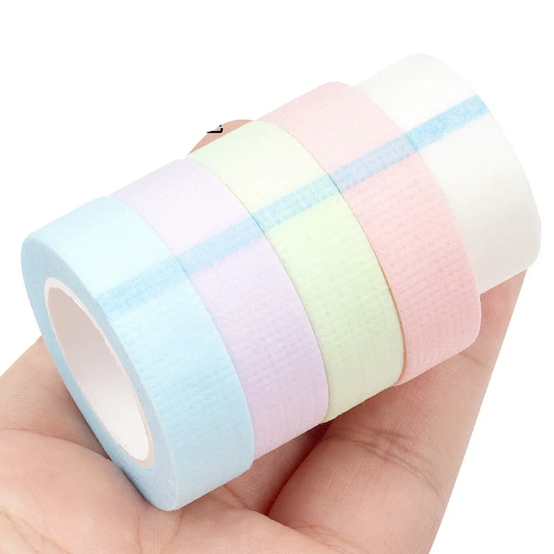 Eyelash Tape 10 Rolls Breathable Non-woven Cloth Adhesive Tape for Hand Tear Eye Stickers Grafting Lashes Extension Makeup Tools