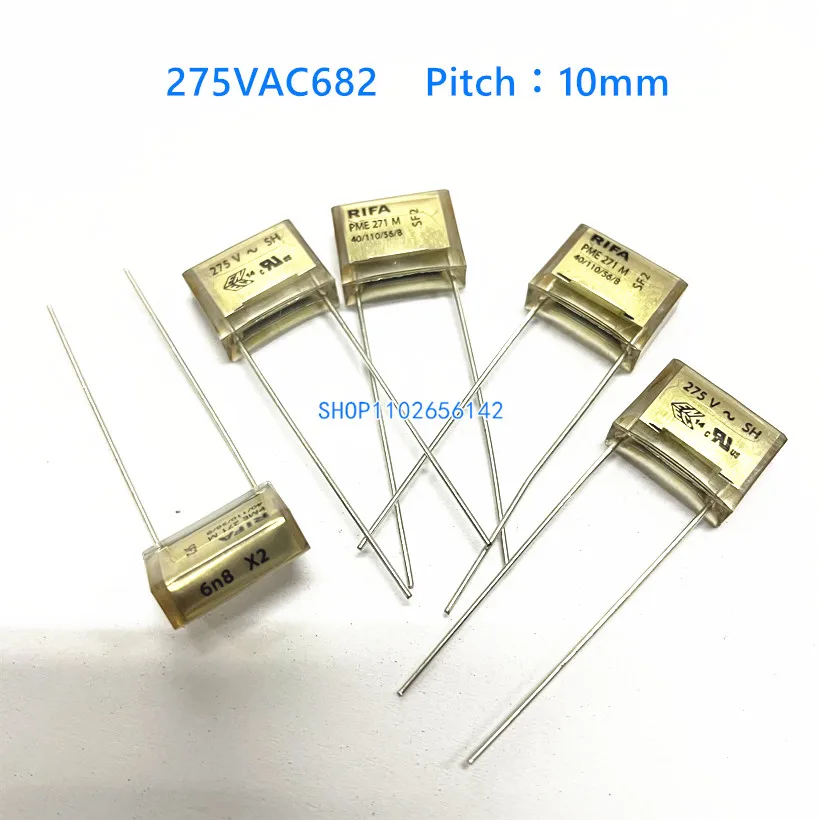 10PCS RIFA 250V AC 2.2nF 15nF 6.8nF Film Capacitor PME271Y 2n2 Y2 250V~ 2200PF 15NF 2.2nF/250VAC 0.015UF 222 PME271Y422MR30 515