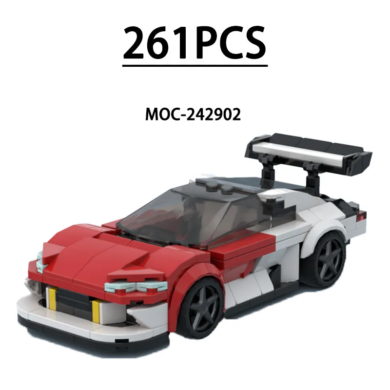 

Конструктор MOC-242902: Модель гоночного суперкара, 261 деталь, развивающая игрушка для детей, подарок на День рождения, Рождество, Новый год