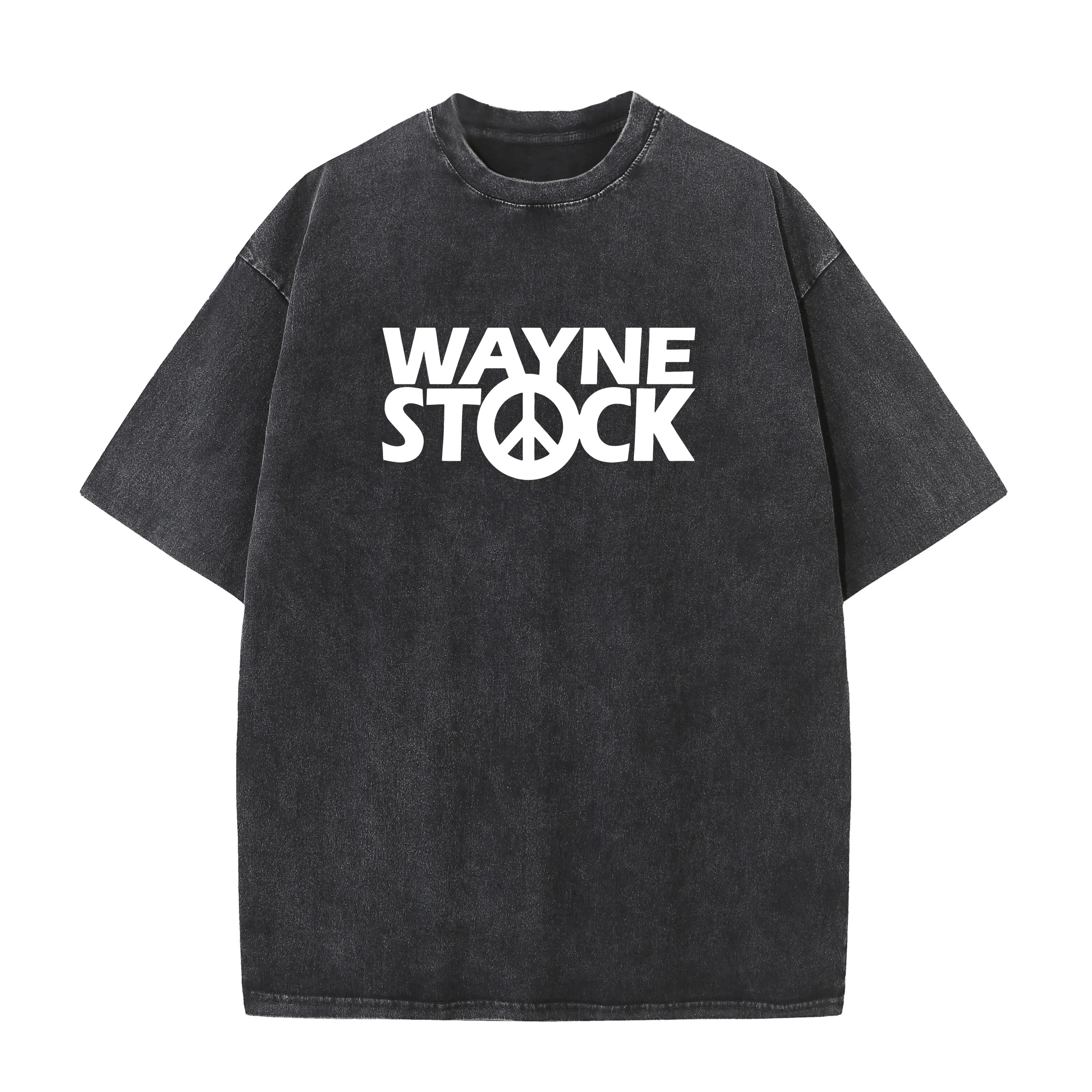 

Wayne's World 2 Washed style T Shirt Wayne Stock Letter Print Tshirt American Comedy Film Comfortable O-Neck Bleached style Tops