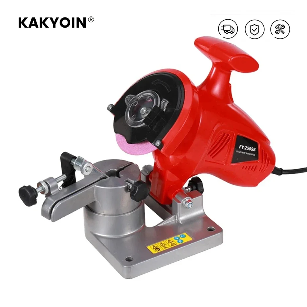 

250W Tabletop Electric Chain Grinder 7500rpm Pure Copper Motor Professional Sawchain Polisher Electric Chain File Grinding Tools