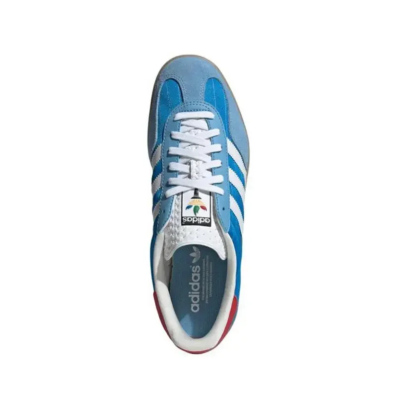 Adidas Originals Gazelle Indoor skateboardschoenen voor heren en dames, antislip, slijtvast en comfortabel blauw