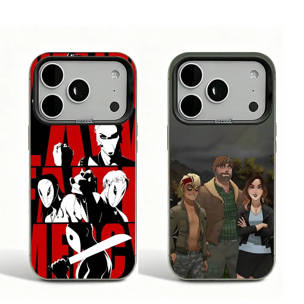 

The Price of Flesh TPOF Black Matte Large Camera Hole Case For iPhone 17 16 15 14 13 12 11 Pro Max Bumper Cover
