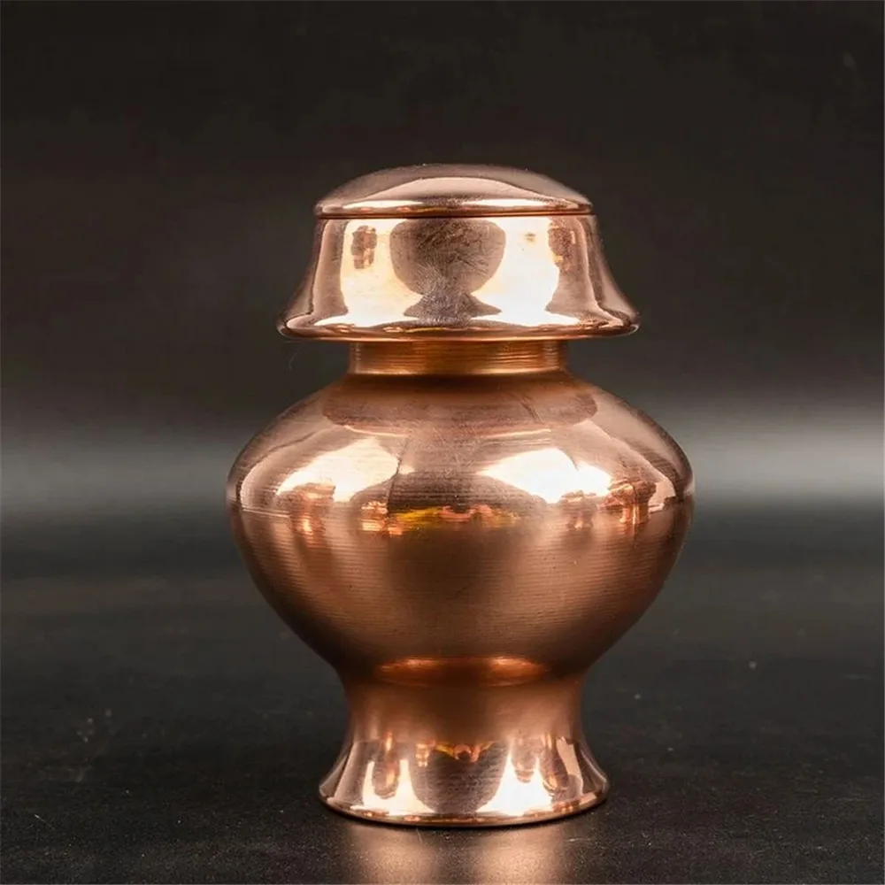 

Alloy Metal Gold Tranic Tibetan 18cm Moni Wealth Vajra Decorate Auspicious Treasured Buddhist Putting Bottle