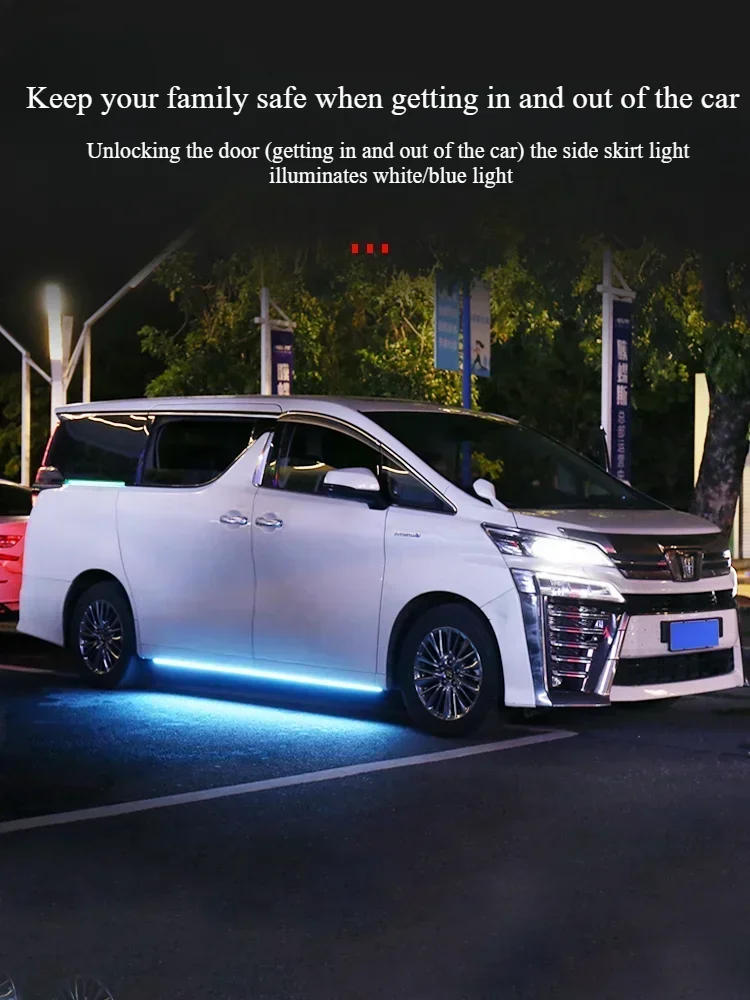 For Toyota Alphard 30 series Crown Vellfire Car Door Lights LED Light Welcome Pedal Threshold Light passage Atmosphere lamp