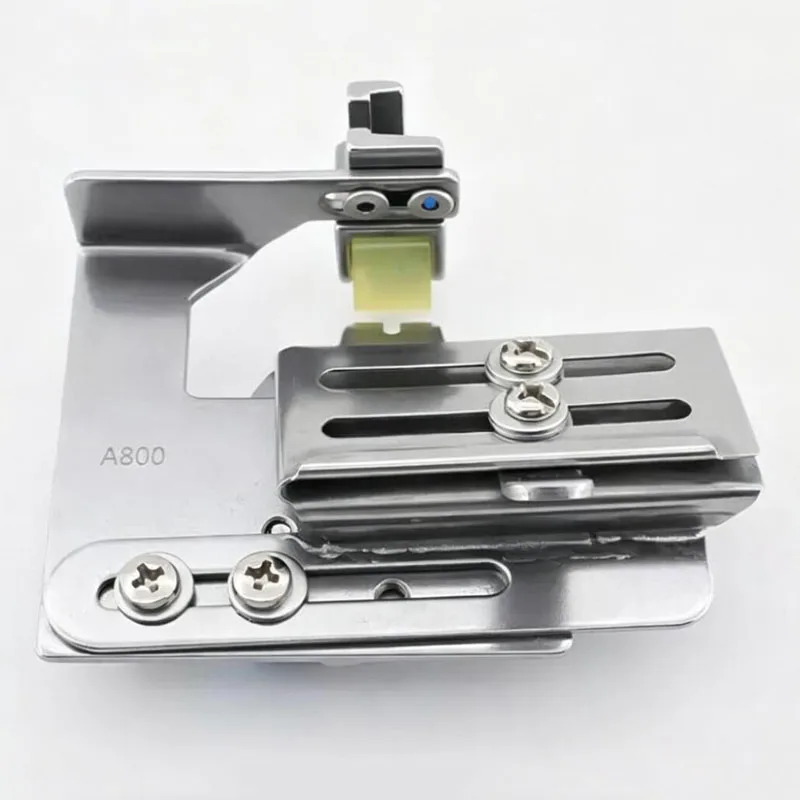 Adjustable Roller Presser Foot for Sewing Machine with Replaceable Thick Thin Gathering Inserts Left Right Opening