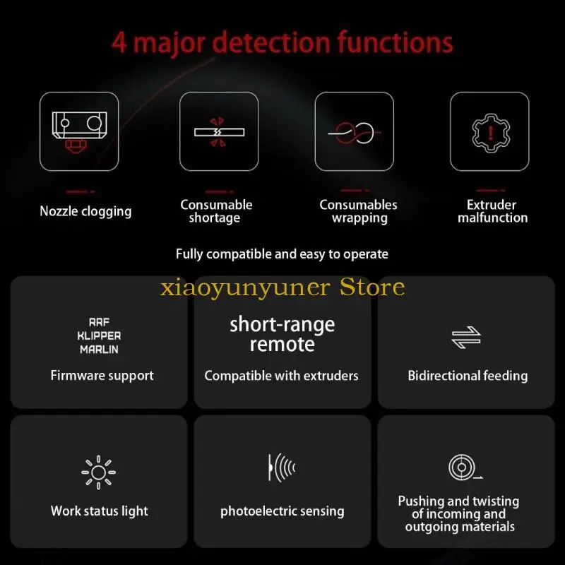 P9JB Photoelectric Thread Exhaustion Transducer For 3D Printers Immediate Error Indication And Print Security