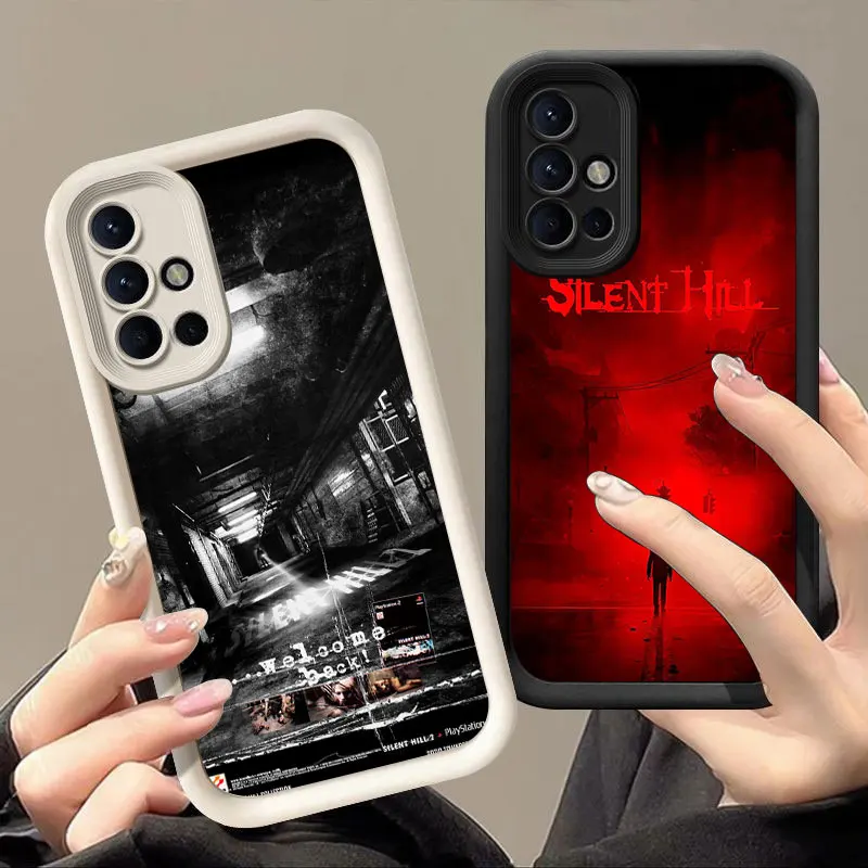 Horror Silent Hill Phone Case For Samsung Note 20 Ultra A03 Core A04 A05 S A01 A06 A20 A30 A50 M12 M13 M15 M34 5G M51