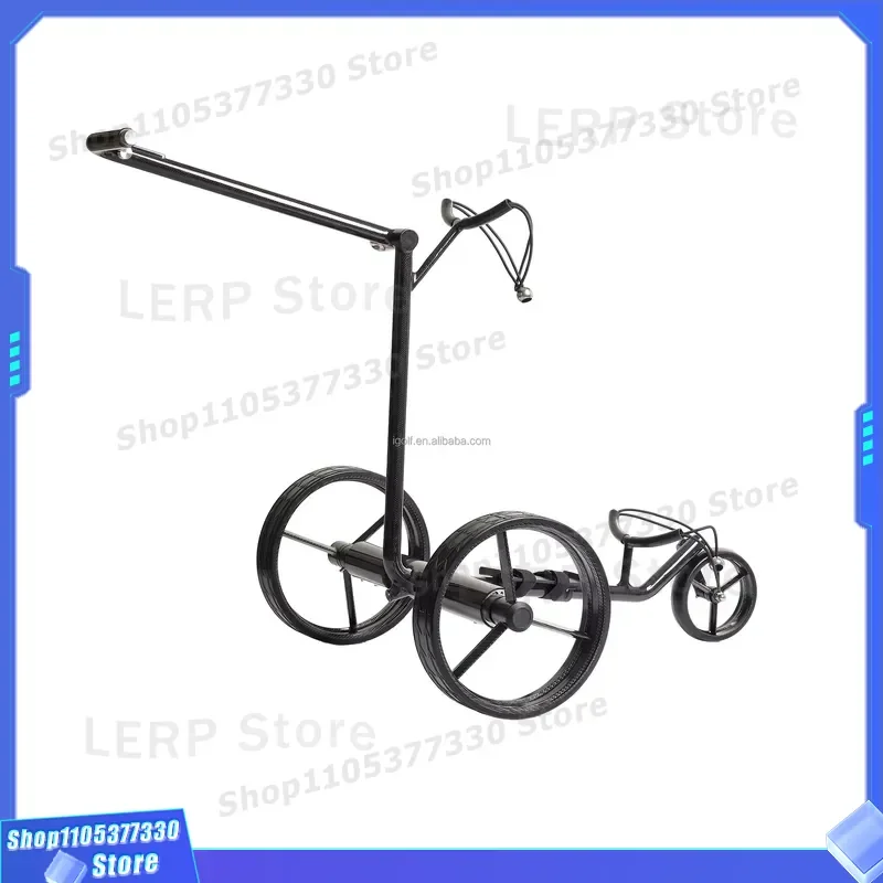 Electric Golf Cart Push Trolley Foldable Super Lightweight Bag Carrier for Outdoor Sport Walking Assistance Easy Maneuver
