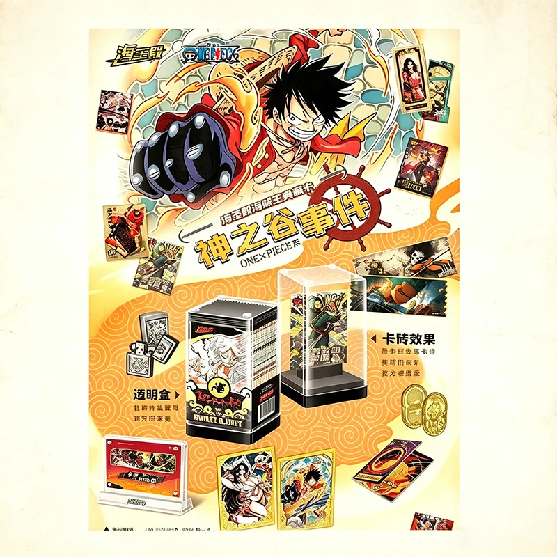 New One Piece God Valley 4th Series Collectible Cards Special Foil Printing Process Monkey D Luffy Boa Hancock Character Cards
