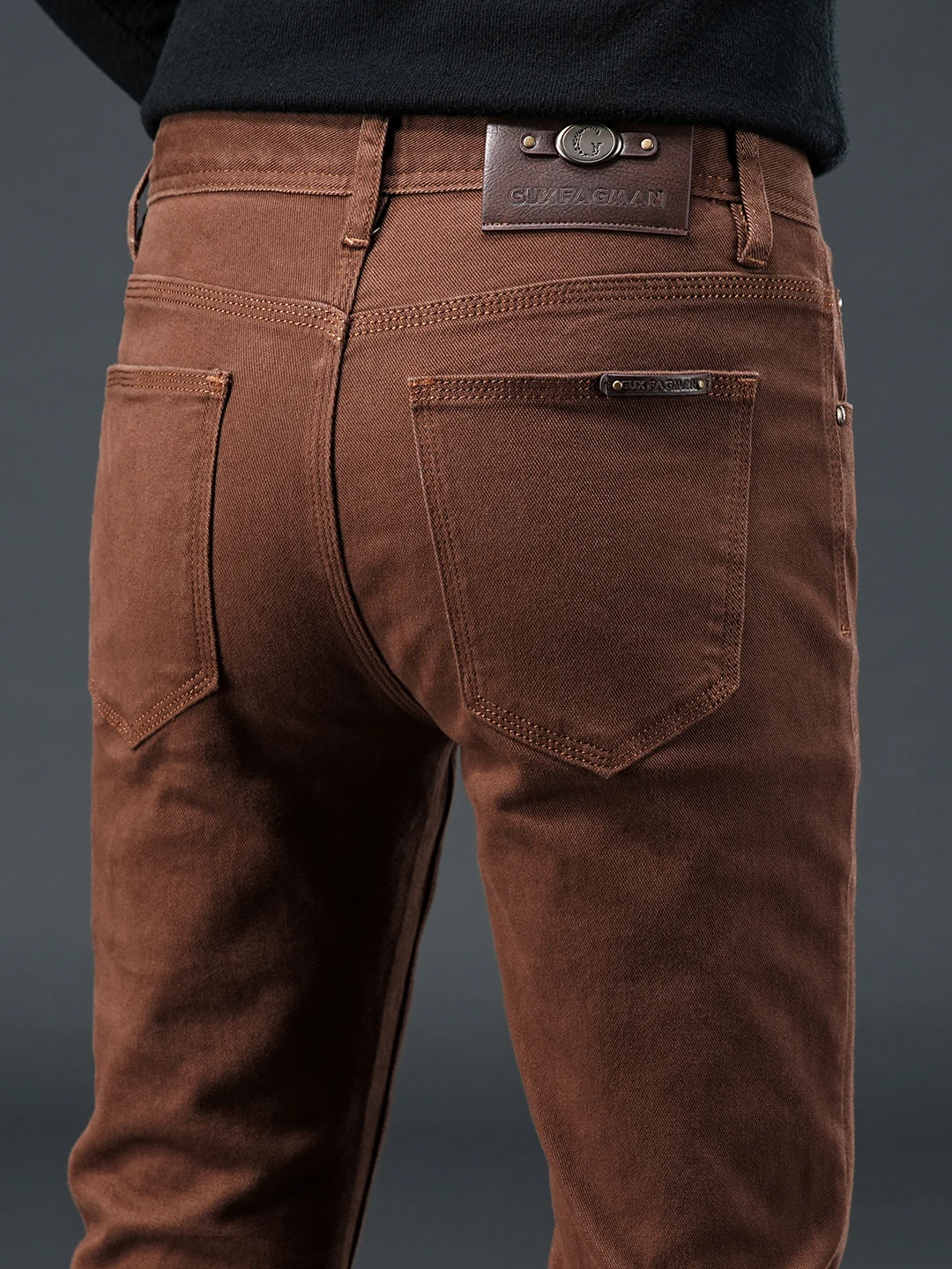 

Мужские джинсы Outlet с двумя пуговицами, осенне-зимние, однотонные, прямого кроя, со средней посадкой, на молнии, неизменной формы, прямые штанины