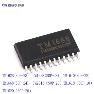 10pcs/lot TM1620 TM1628 TM1628A TM1638 SOP-28 TM1640 TM2313 TM1618 TM1668 SOP-24 LED digital tube display driver IC