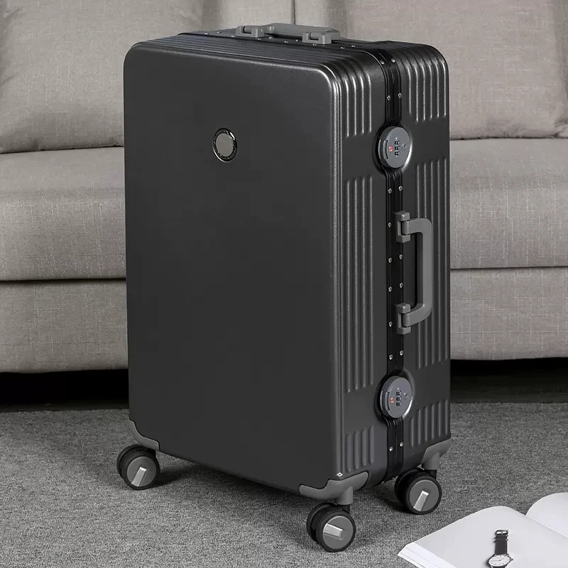 High Quality Colorful Sleek Minimalist 20/22/24/26/28 Inch Size Aluminum Frame Rolling Luggage Spinner Brand Travel Suitcase