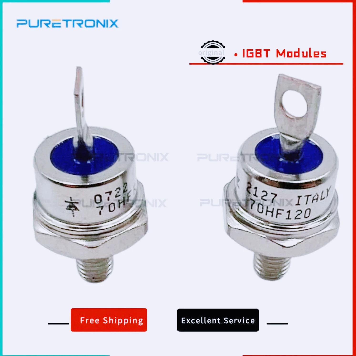 New Original 5pcs 70HF120 70HFR120 Standard Recovery Diodes 70A