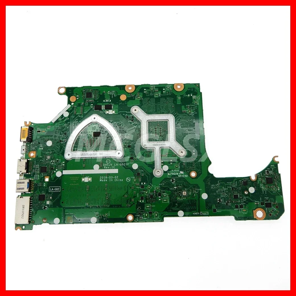 LA-G021P with R3 R5 R7-2th Gen CPU RX530-V2G GPU Laptop Motherboard For Acer Aspire A315-41G AN515-42 Notebook Mainboard