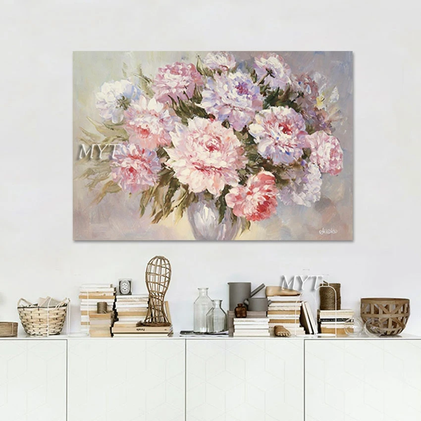 

Картины ручной работы, холст, искусство, розовый акриловый цветок, 3d красивая картина, пейзаж, абстрактная стена, современное искусство, без рамы, демонстрационные изделия