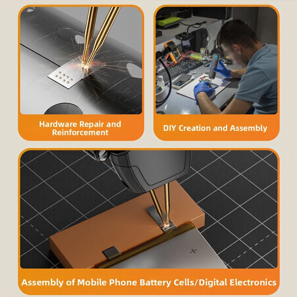 For Battery Packs LCD Screen Battery Spot Welder For Home Use Safe Operation Battery Welder Overheat Protection