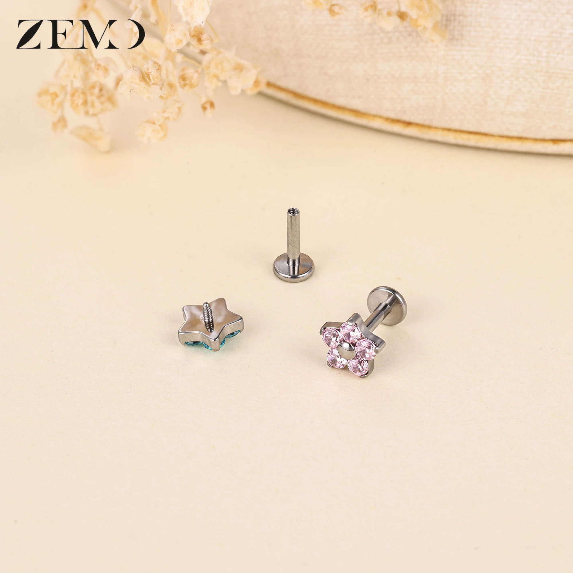 ZEMO 1 PC 16G ASTM F136 Titani - Zoor Body Jewelry 评论和价格