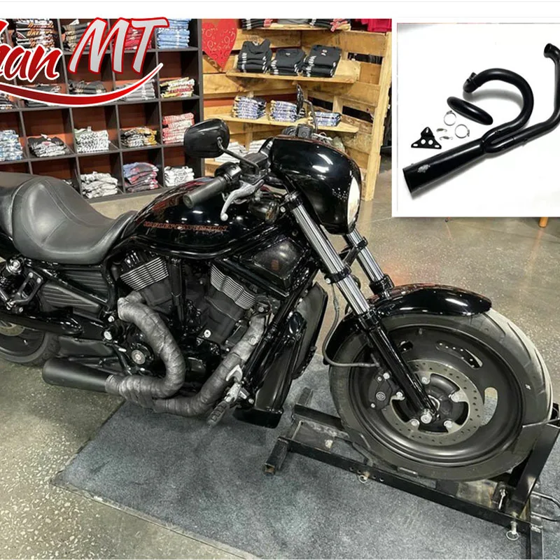 

Motorcycle Exhaust System Black FOR Harley Davidson Night Rod V-Rod Muscle 2003-2021