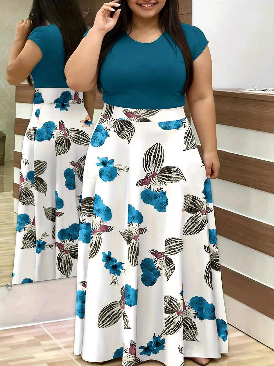 Vestido Feminino Plus Size com - Romper Floral Print avaliação e preço