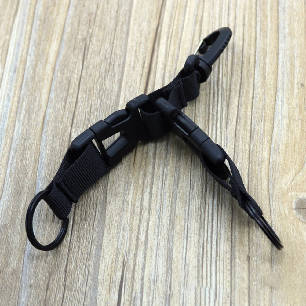 

4pcs Plastic For Backpack Camping Bag Buckle Outdoor Key Chains Backpack Hanging Buckle Webbing Buckles Survival Gear