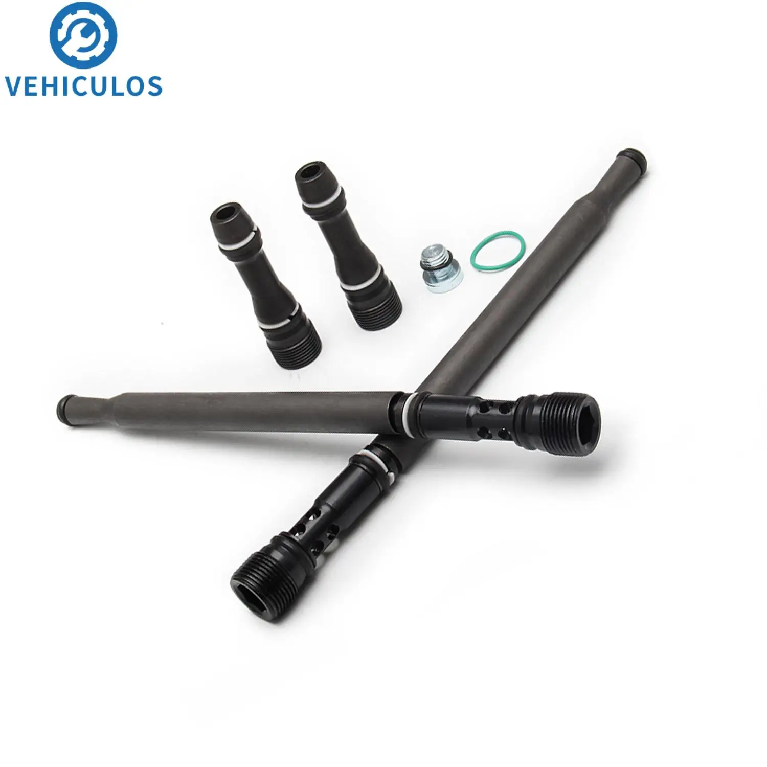1set Diesel Fuel Stand Pipe & Dummy Plug Kit 6E7Z-9A332-A W302908 3C3Z-9K042-A Fits Ford F-250 Super Duty 6.0L-V8 2004-2010 ﻿