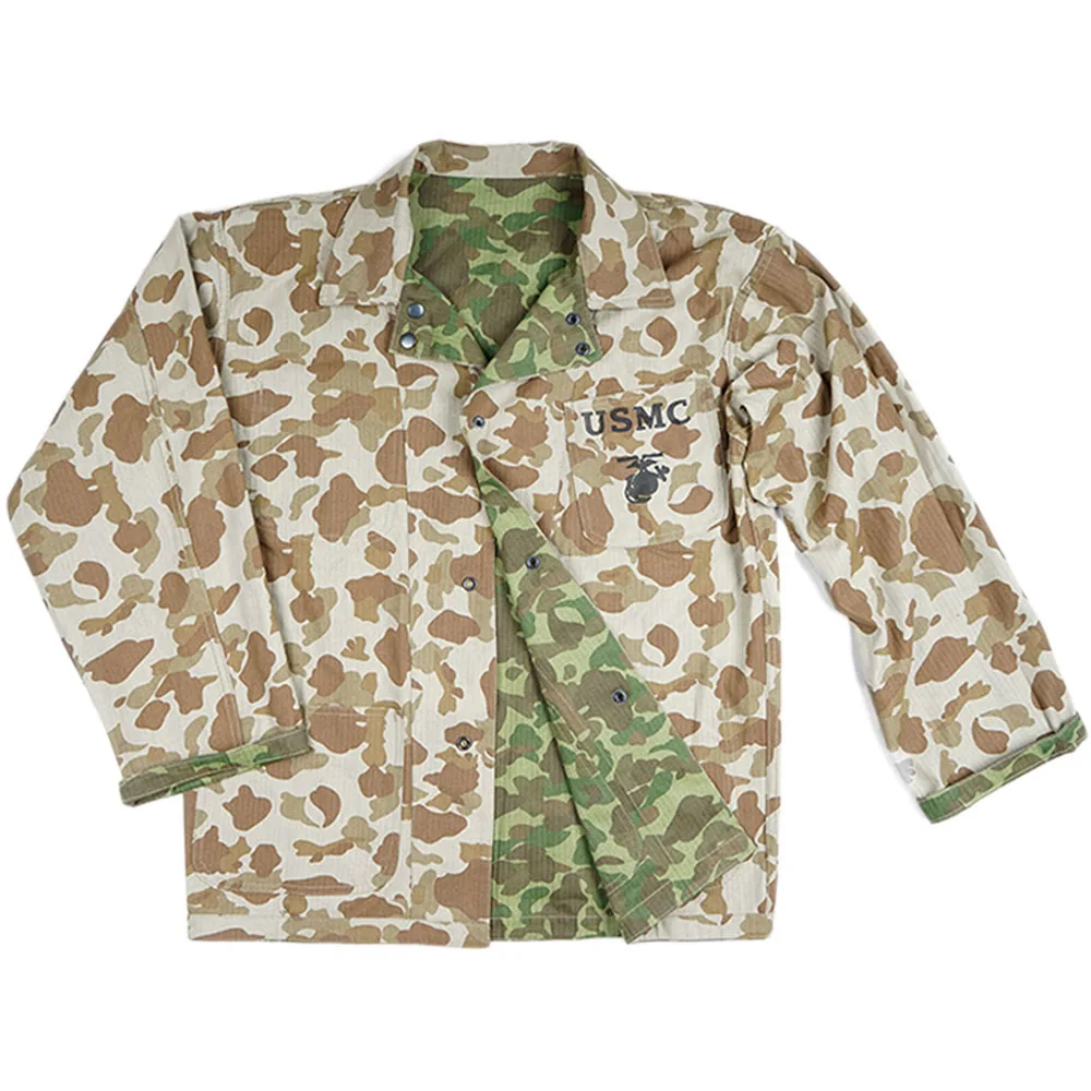 Outdoor US UNIFORMS PACIFIC CAMOUFLAGE JACKET REVERSIBLE CAMO COAT WORK CLOTHES